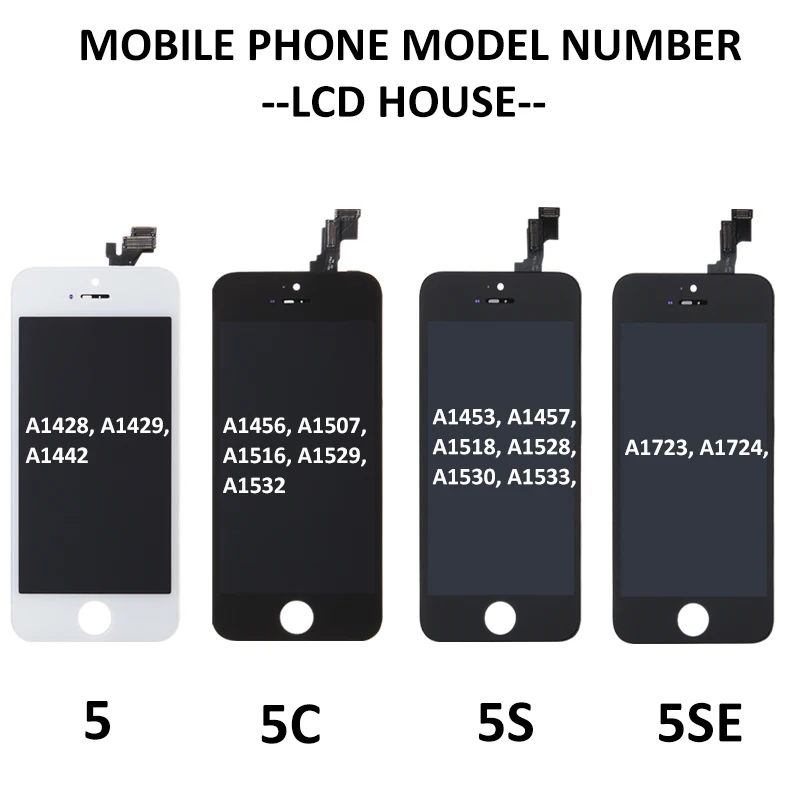 Жк дисплей для iPhone 5 5se 4 дюйма|Экраны мобильных телефонов| |