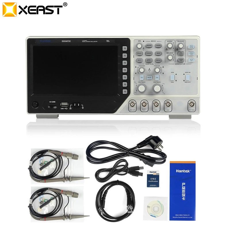 Hantek DSO4102C цифровой осциллограф 2CH 100 МГц Scopemeter с 1 канал произвольной/функция