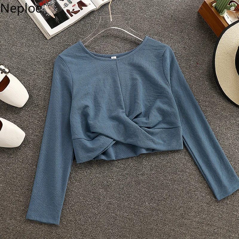 Neploe/весна 2019 Женский комплект из 2 предметов свободная однотонная блузка с