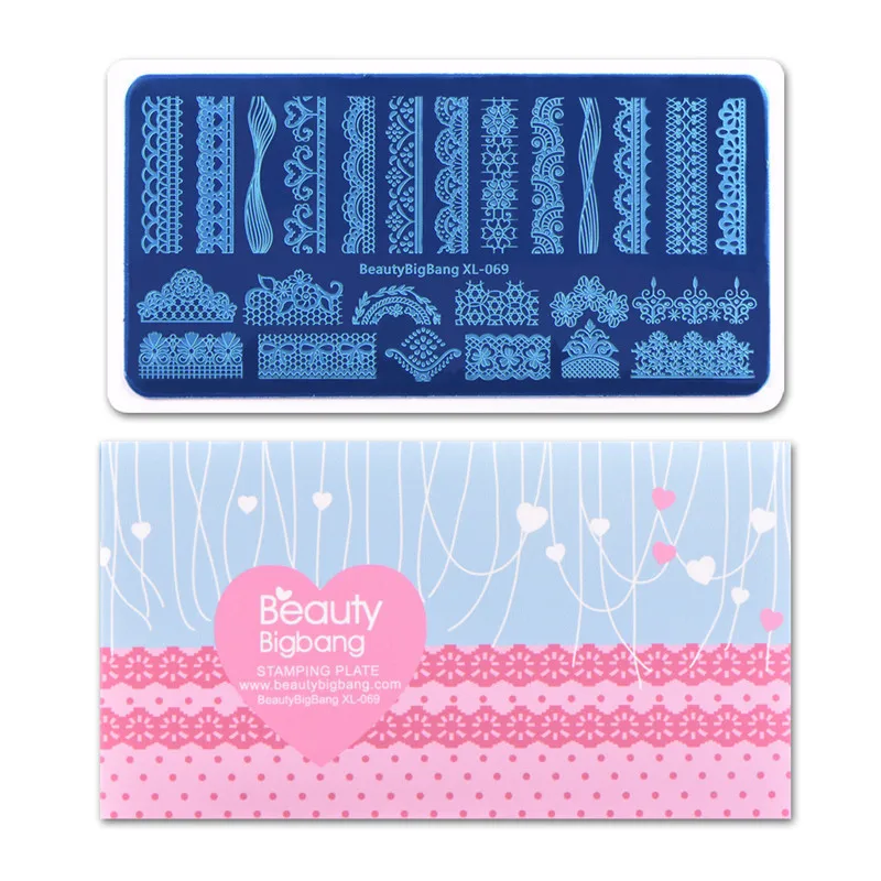 BEAUTYBIGBANG 6*12 см прямоугольная штамповка для ногтей изображение пластины Ловец снов перо Iamge искусство штамп шаблон трафаретные гвозди инструмент XL-066