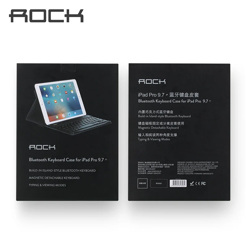 Для Apple iPad 2 3 4 ROCK 9 7-дюймовый чехол с клавиатурой Bluetooth | Компьютеры и офис