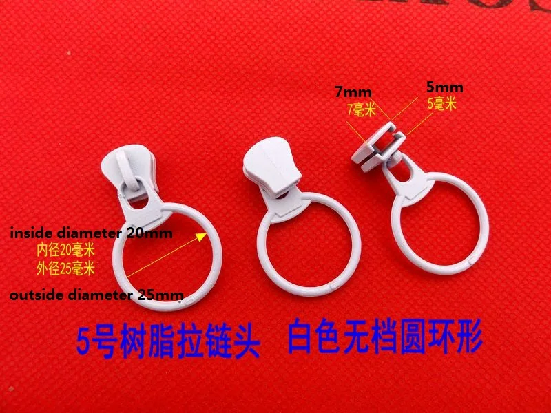 8 шт./лот металлический ползунок для ремонта молнии из смолы 5 # круглый Съемник