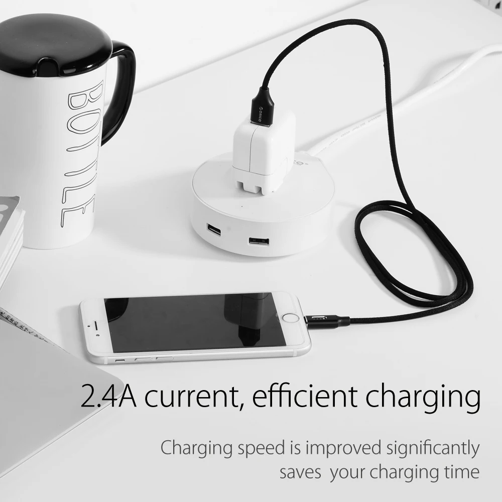 USB кабель ORICO для iPhone usb iOS 10 зарядки и синхронизации данных с 8 контактным разъемом