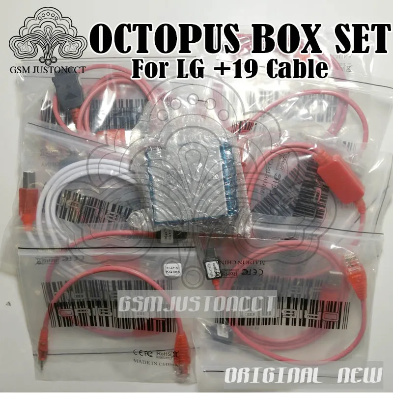 2018 оригинальная новая коробка Octopus/Octoplus для LG с 19 кабелями ремонт и вспышка от