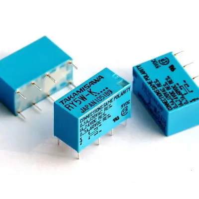 

TAKAMISAWA RY5W-K 5V DPDT Signal Relay, For Audio, x4