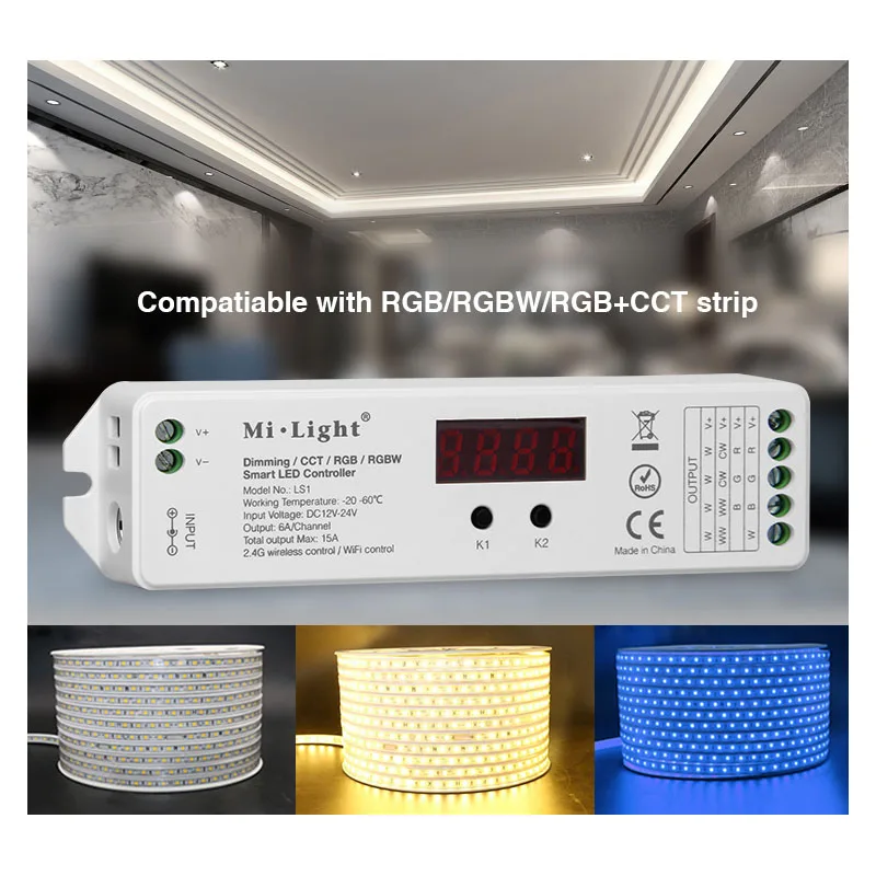 DC12V 24V Mi. Светильник LS1 4 в 1 Smart LED Control ler 15A 2 4G Беспроводное управление для FUT090