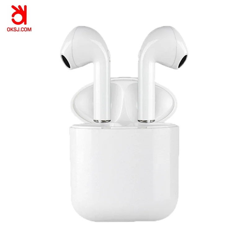 I9 45 ° TWS Bluetooth наушники беспроводные наушники гарнитуры стерео с зарядной коробкой спортивные наушники Bluetooth наушник - Цвет: white