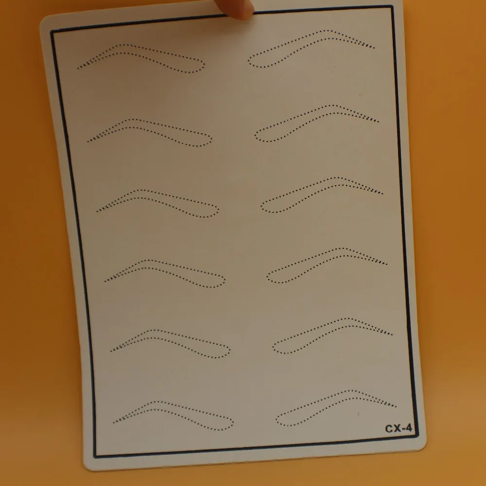 10PCS Permanent Makeup Eyebrow Tattoo Practice Skin for Beginners tattoo practice | Красота и здоровье