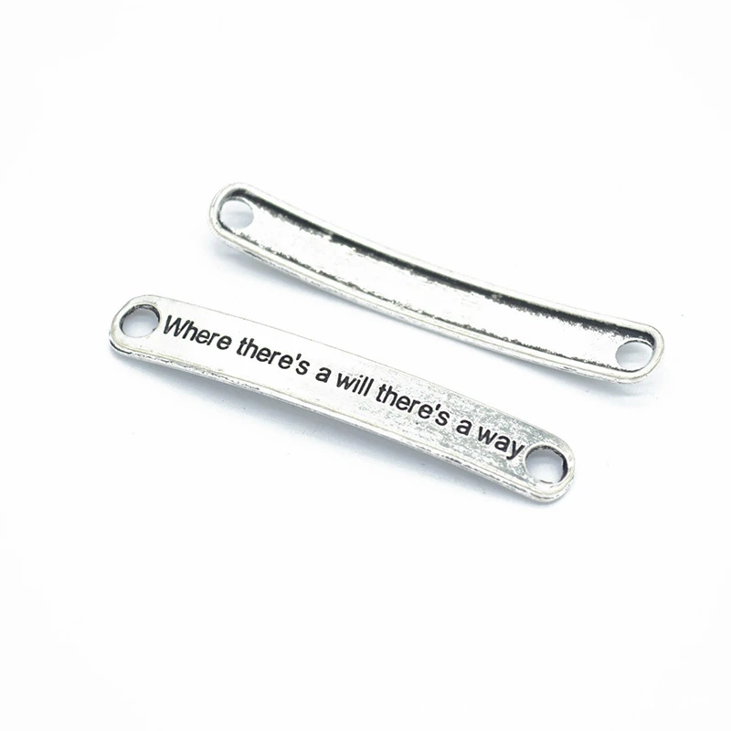 

60pcs Will Way Connector Charms DIY Jewelry Making Fit Bracelets Necklaces Earrings Handmade Crafts