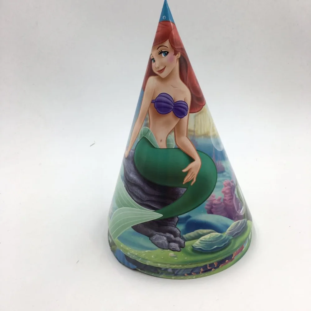 6 шт./лот Вечерние шапки Русалочки Детские вечерние для дня рождения | Дом и сад