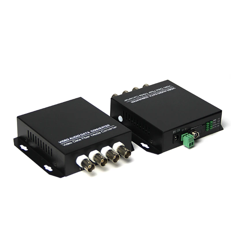 

AHD/TVI/CVI 4 channel + 1 data RS-485 video to fiber converter up to 1.3MPX