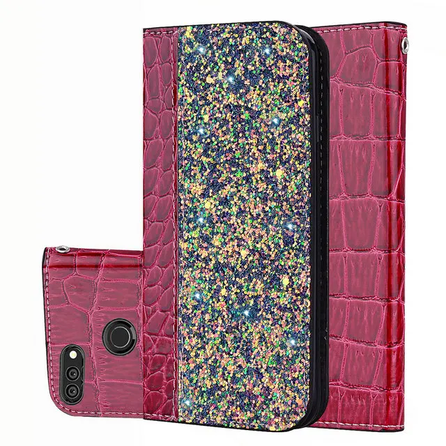 Wine Red Для huawei Honor 7C AUM-L41 чехол, шикарный кошелек, Funda, huawei Honor 7C чехол, кожаный магнит, откидная крышка для Honor7C C7, чехол AUM L41 - Цвет: Wine Red
