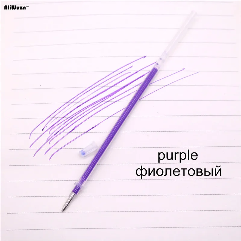 20 шт, цветные гелевые ручки, флуоресцентные, сменные, 1,0 мм, наконечники для ручек, Длина 129 мм, в форме пули, гладко пишут, студенческие канцелярские товары, магазин