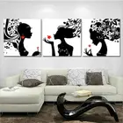 Набор для вышивки крестиком для девочек с тройными человечками, точная распечатанная вышивка, ручная работа, рукоделие, домашний декор, холст