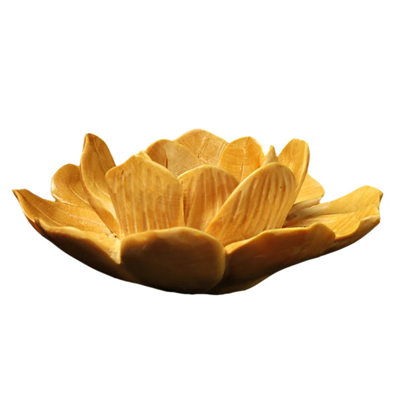Wood Carving Lotus Stove Home Sandalwood Line Incense Insert Holder Blessing Fragrance Road Tea Ceremony Furnishings | Дом и сад