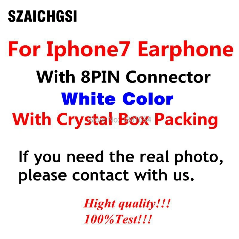 Наушники SZAICHGSI цифровые стерео наушники с шумоподавлением для iPhone7 7 plus