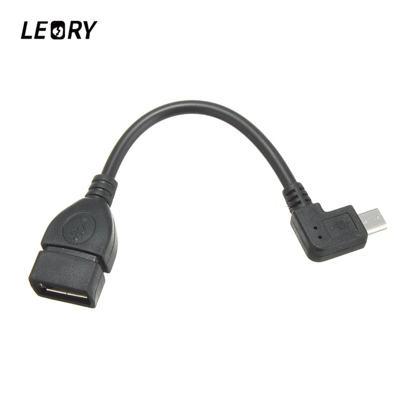 Правый угол 90 градусов Micro USB OTG кабель адаптер конвертер для Samsung Xiaomi Nokia мобильные