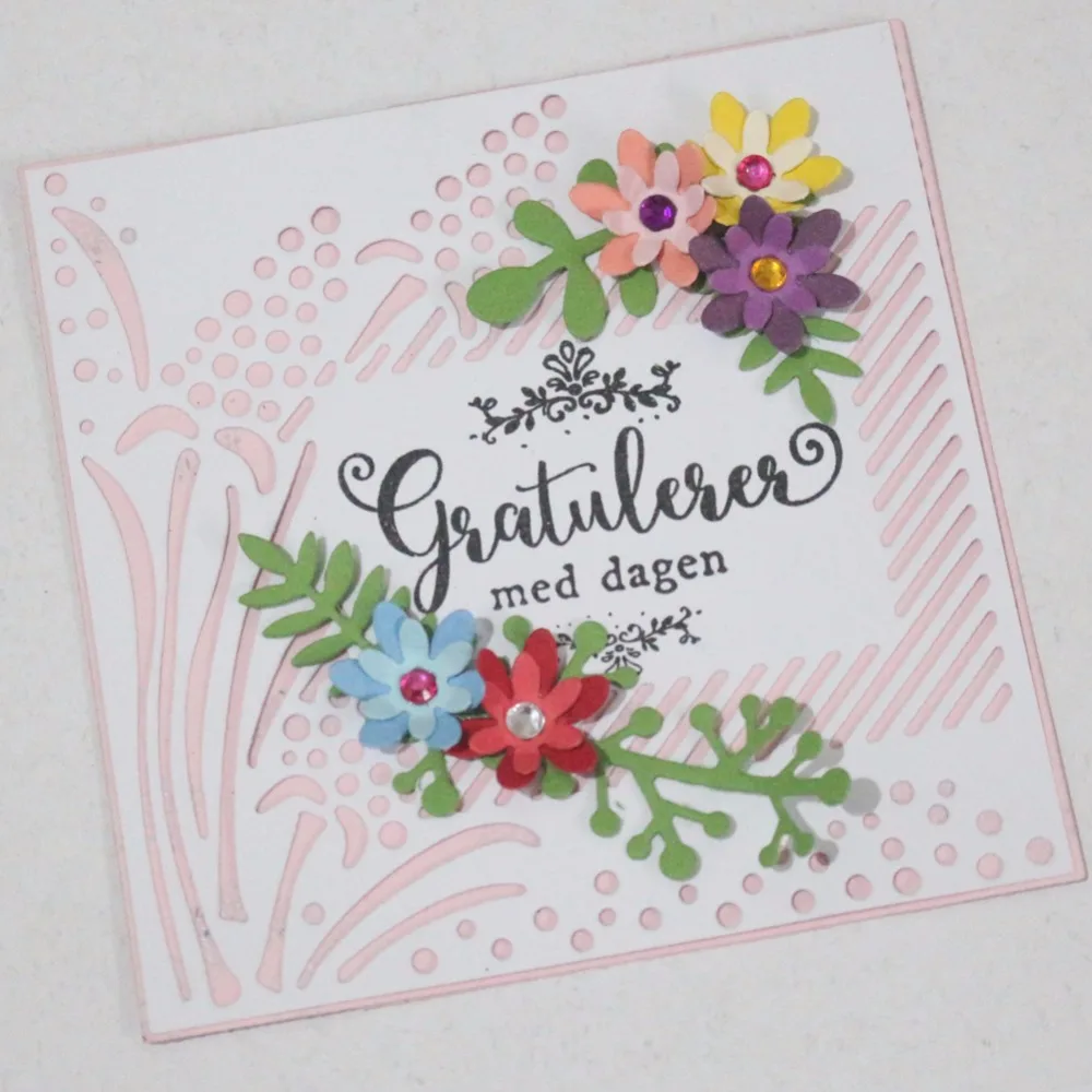 Каркасная металлическая режущая штамповка для скрапбукинга тиснение трафарет