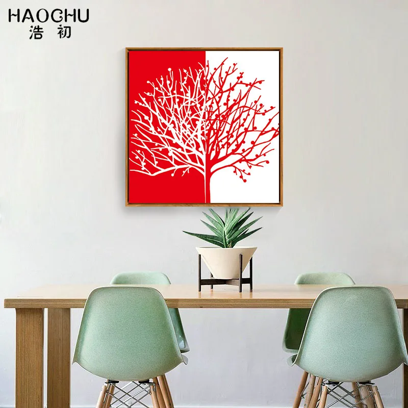 Абстрактные настенные плакаты от бренда haochu художественный цветной фон дерево