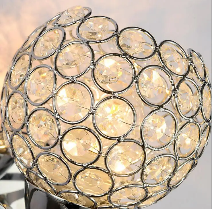 European led crystal wall lamp bed hotel engineering living room home lighting fixture | Освещение