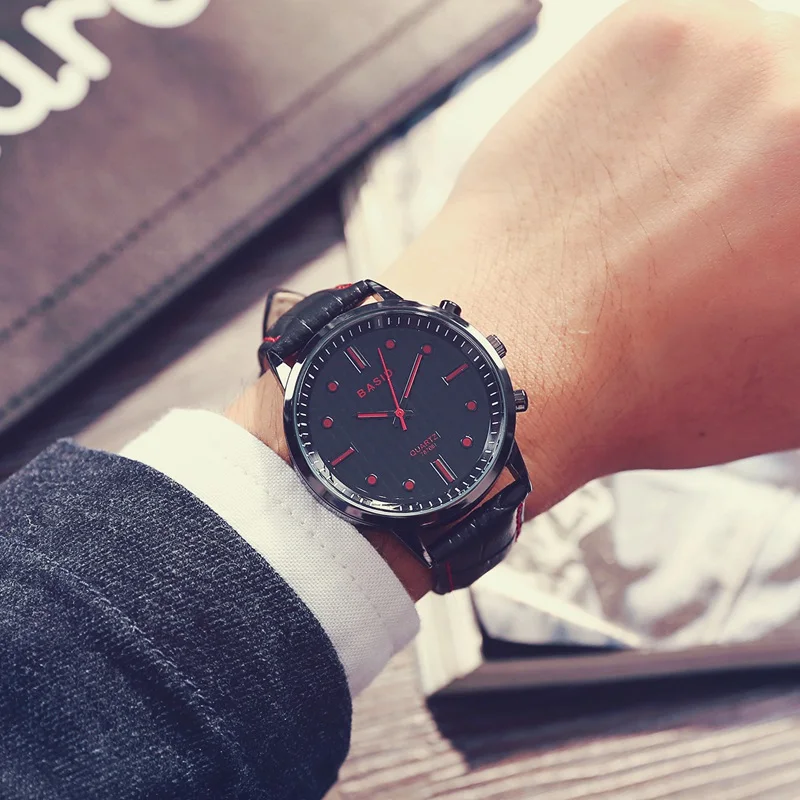 Часы наручные BASID мужские/женские кварцевые спортивные модные повседневные