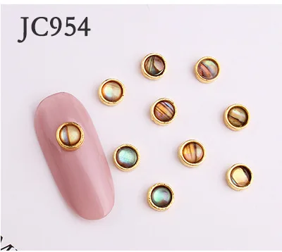 JC954(100pcs) 100 шт 3D Черепаха оболочки украшения ногтей/4 типа 12 эффект градации Шарм ногтей DIY deco/рукоделие поставка/янтарный деко - Цвет: JC954(100pcs)