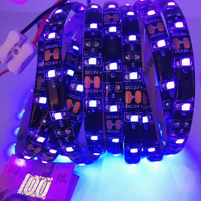 UV светильник Светодиодные ленты УФ ночная рыбалка s ультрафиолетового 395 405nm LED