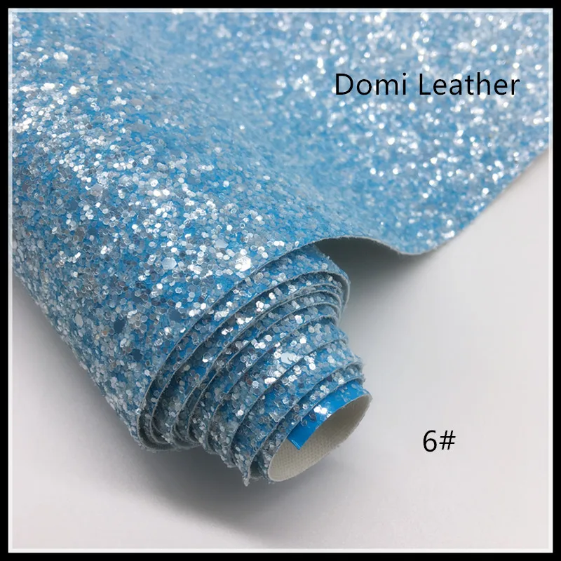 (DM6062) Bright Colors Chunky Glitter Fabric For Hairbows | Дом и сад