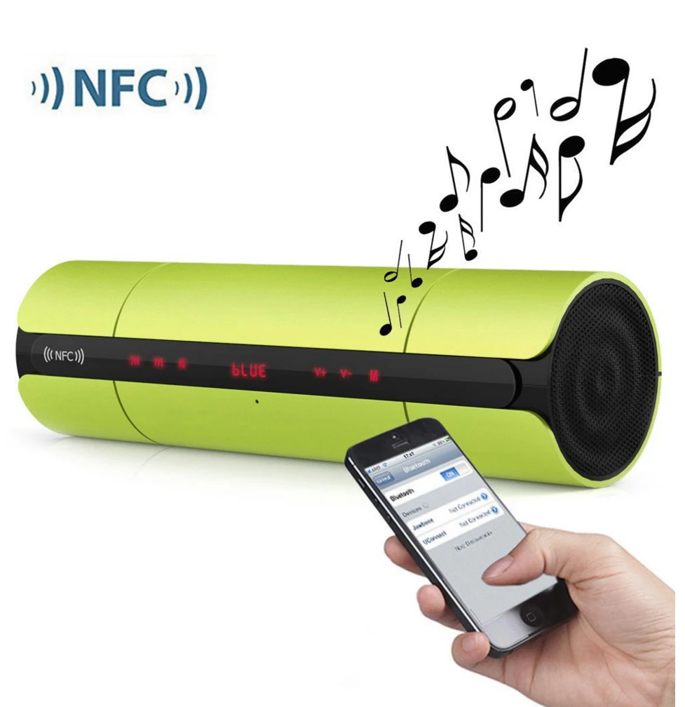 Портативный KR8800 NFC FM Hi Fi Bluetooth динамик беспроводной стерео громкий Супер Бас Звук