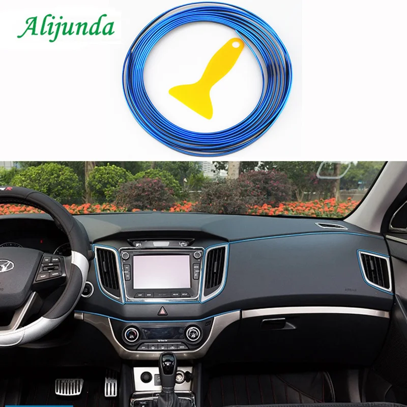 5 м автомобильное гибкое Украшение DIY Автомобильный интерьер стиль аксессуары