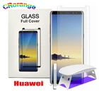 Защитная пленка для Huawei mate 30 pro mate 40 pro, полное покрытие клеем, закаленное стекло, жидкое УФ стекло для Huawei P30 Pro, P40 Pro, P50 Pro