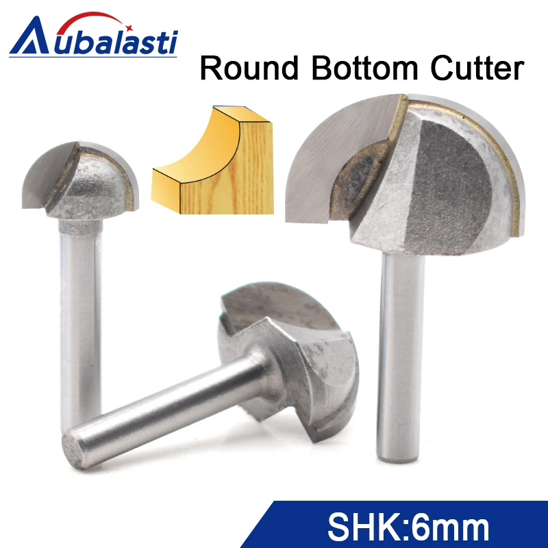 Фрезы хвостовик 6 мм круглый нижний нож Деревообработка полукруг Relievo головка