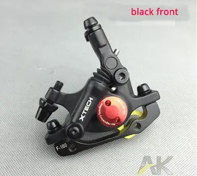 black front ZOOM MTB дорожный велосипед Тяговая линия Гидравлический дисковый тормоз суппорты Передние Задние HS1/G3 диск 160/180 ротор pk Avid BB5 BB7 запчасти для велосипеда - Color: black front
