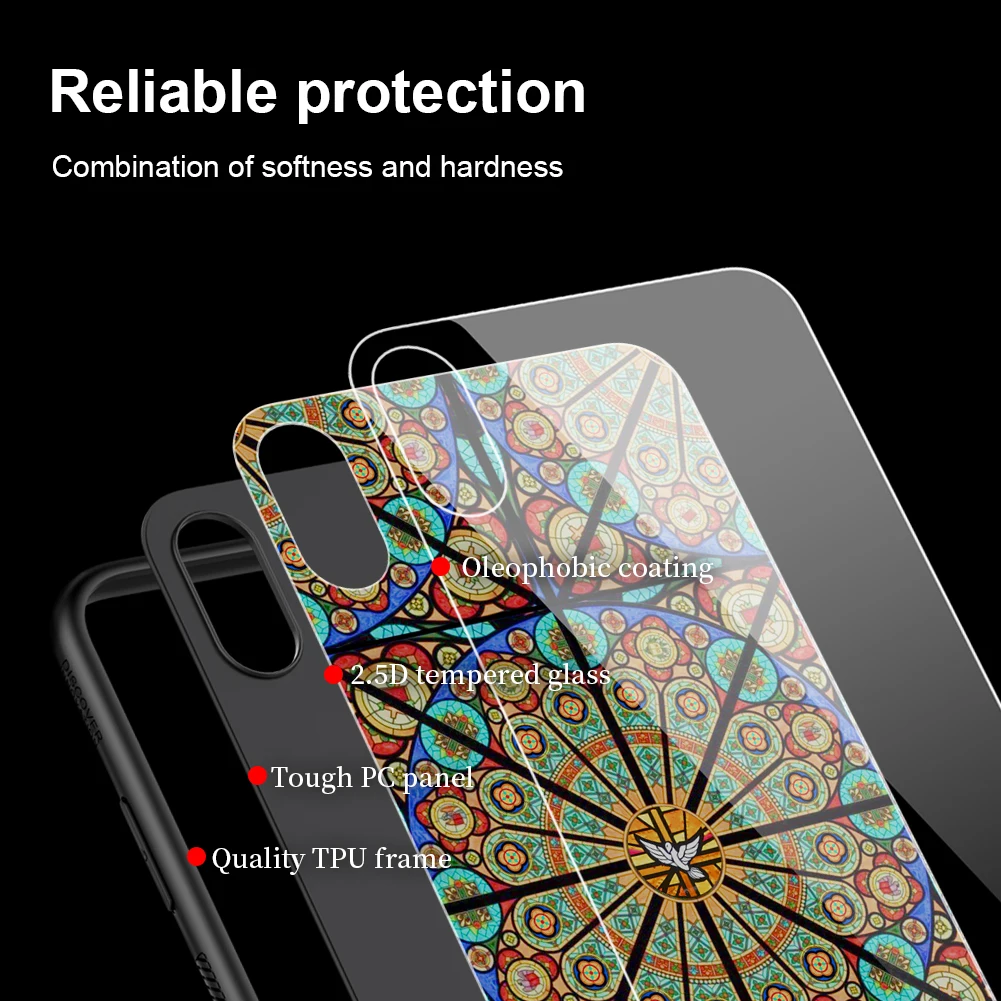 Nillkin чехол из закаленного стекла для iPhone Xs Чехол мобильного телефона Роскошный