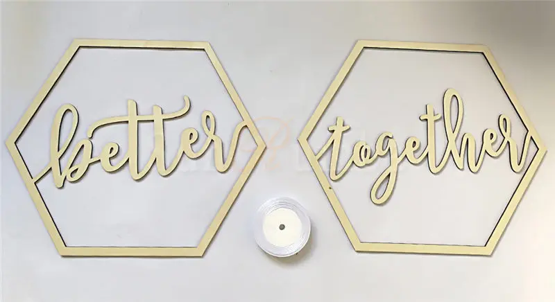 2 шт./компл. лучше совместные деревенские Свадебные знаки идеи для декора стулья