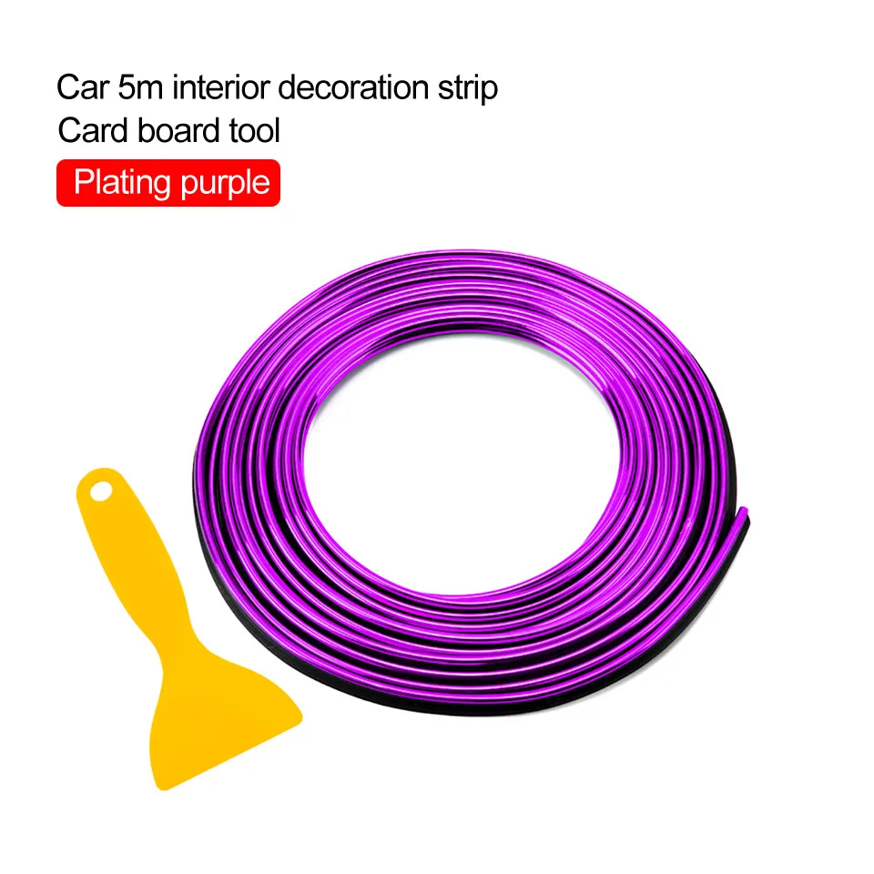 LOEN 5 м Высокое качество переоборудование аксессуары для Vw Golf 7 Mk7 Skoda Superb rapid Citigo Fabia Octavia A5 A7 Seat Leon Ibiza - Название цвета: Planting purple