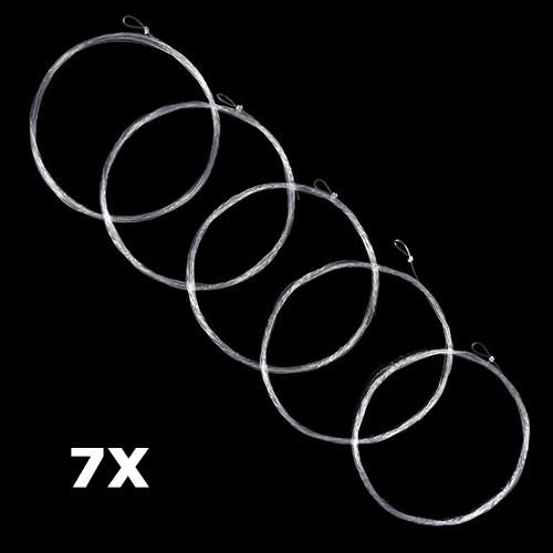 9FT 7X Goture 9FT/2,74 M для ловли нахлыстом коническая леска 0X/1X/2X/3X/4X/5X/6X/7X прозрачная нейлоновая леска с петлей рыболовные инструменты 5 шт./лот - Цвет: 9FT 7X