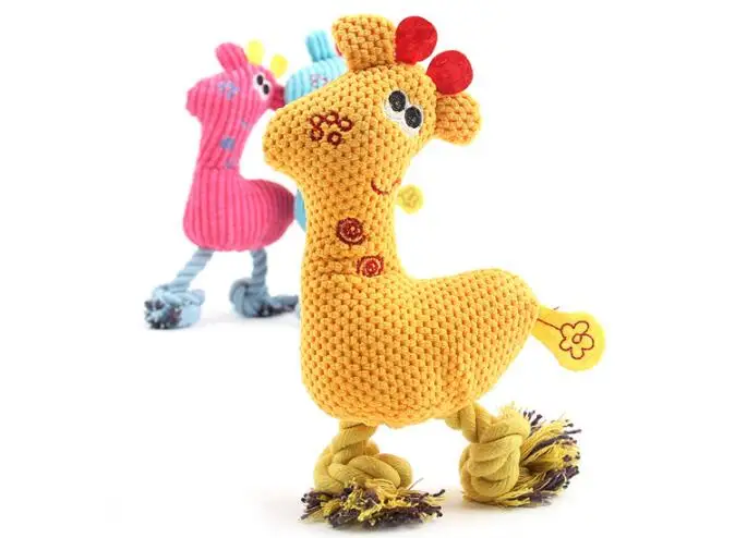 

Pet Supplies Dog Toy Pet Toy Plush Corn Grain Linen Sounding Deer Shape Dog Toy