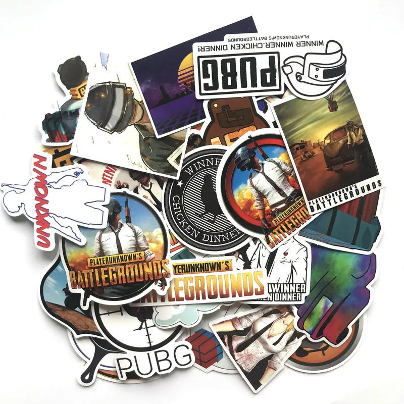 29 шт./лот игровые наклейки Playerunknown's PUBG для автомобиля ноутбука багажа