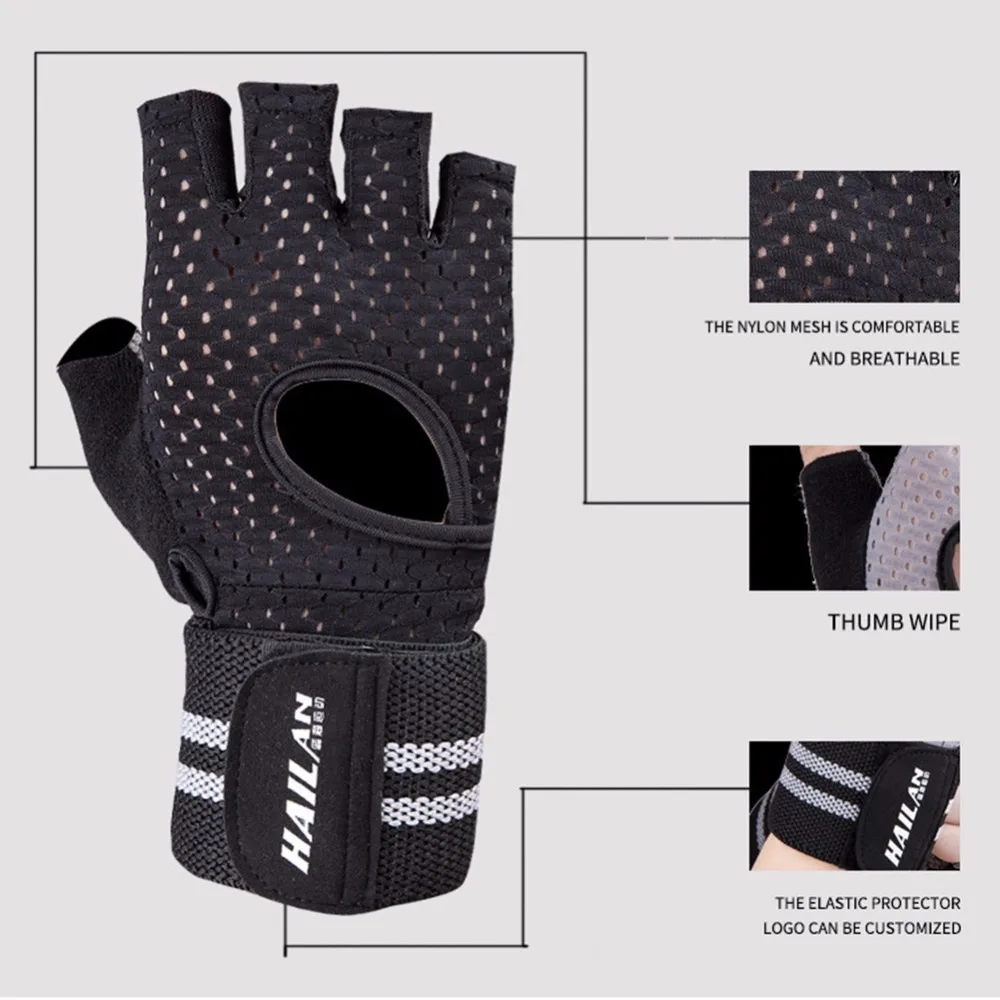 Спортивные Перчатки для фитнеса женщин и мужчин перчатки бодибилдинга тяжелой