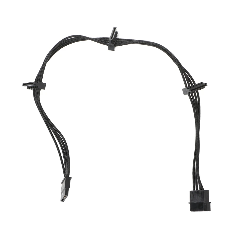 1 шт. ATX 4Pin 4P IDE Molex к 4 SATA Serial ATA Кабель питания Шнур 18AWG провод новый|Адаптеры