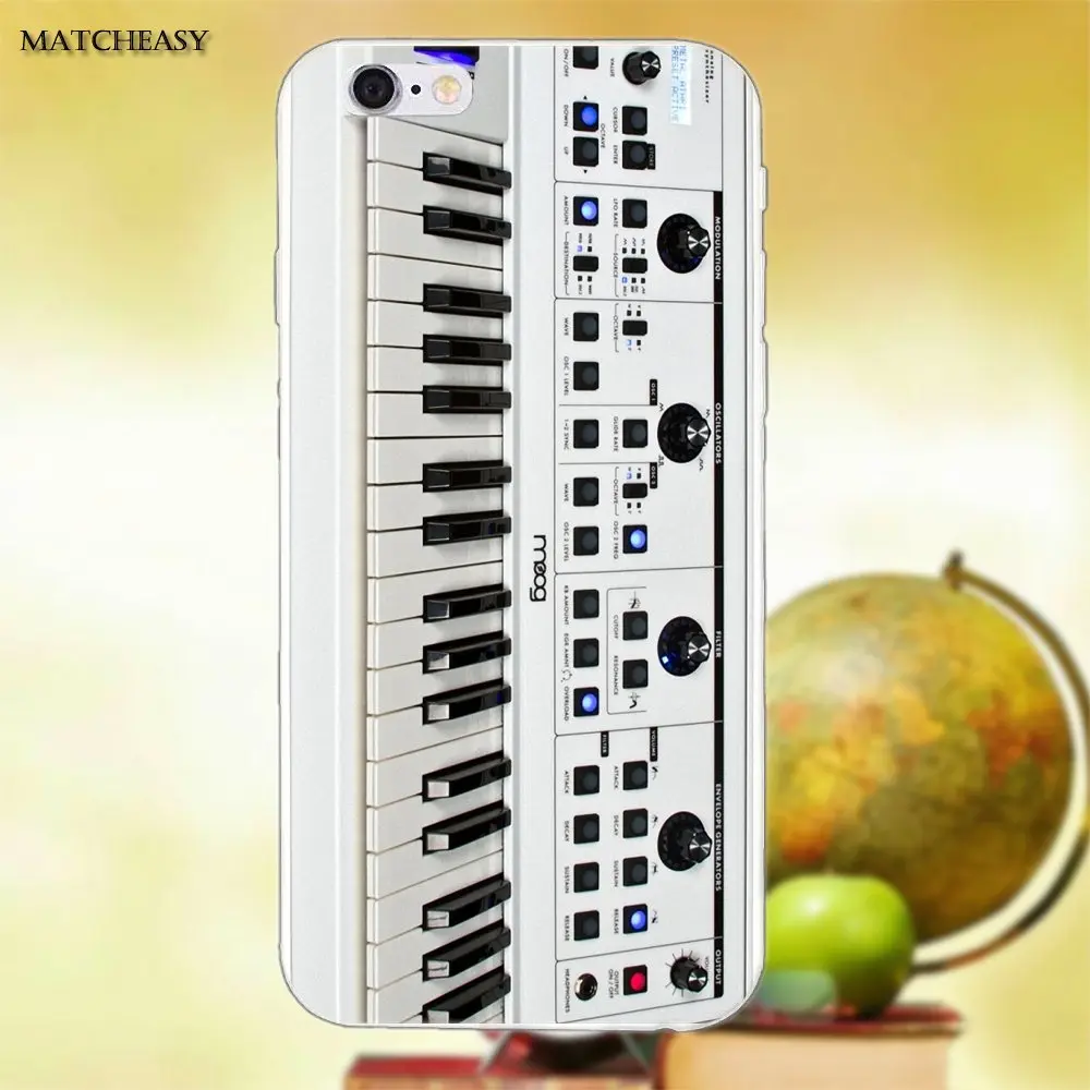 Классический синтезатор Synth Moog Мягкий чехол из ТПУ для Apple iPhone X XS Max XR 4 4S 5 5C SE 6 6S 7 8