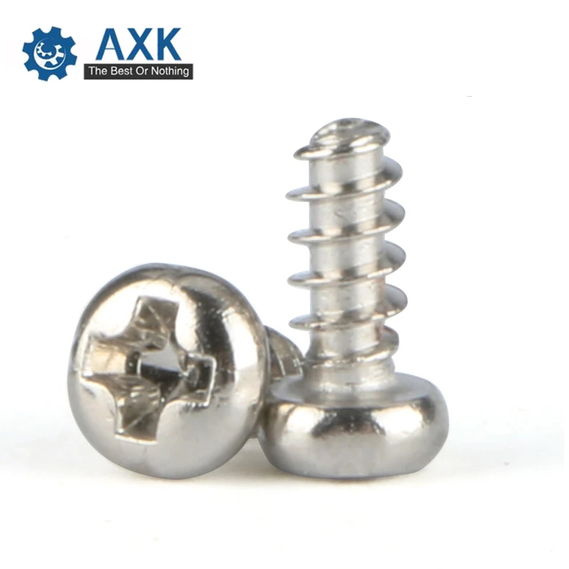 Philips Machine Screw 1000pcs/lot M1.6*2/3/4/5/6/7/8/10/12 Phillips Stainless Steel Stainlness High Quality Service Electrical |