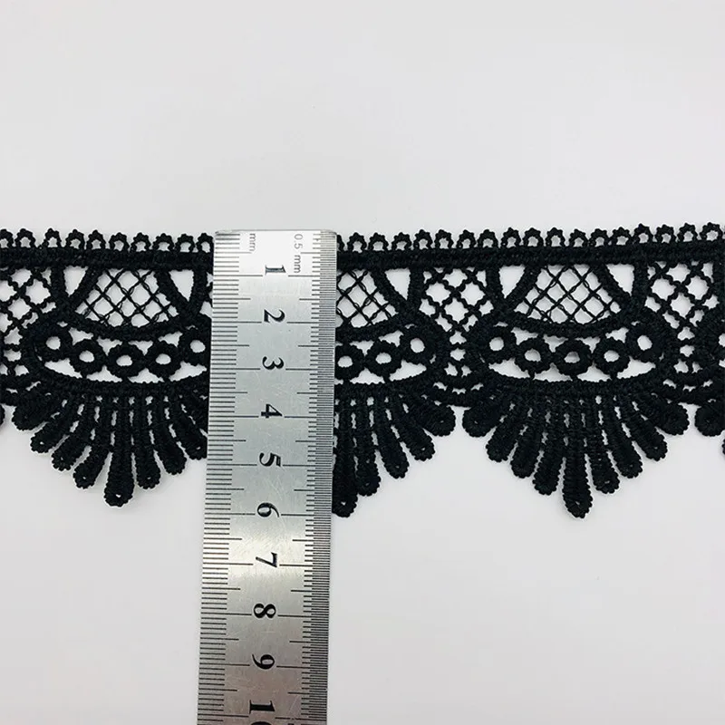 6 см в ширину DIY Водорастворимая кружевная ткань молочный шелк полые вышивки