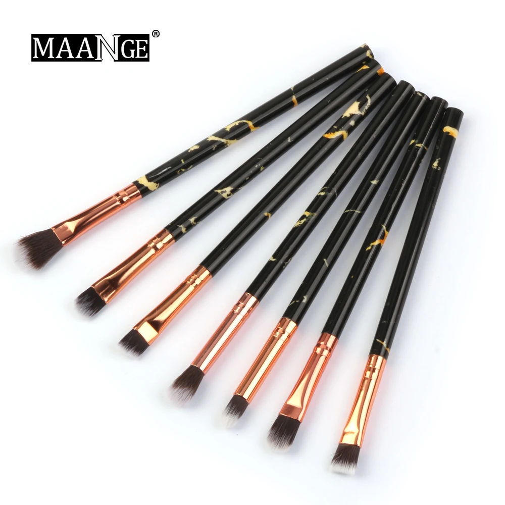 7pcs-black 7/10 шт. кисти для макияжа многофункциональная косметика макияж, кисть для консилера, кисть теней Фонд кисти для макияжа Набор инструментов набор кисточек для макияжа бровей - Handle Color: 7pcs-black
