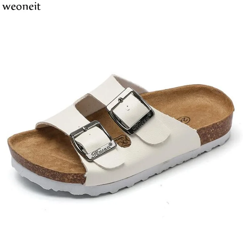 Шлепанцы Weoneit для мальчиков летние пляжные сандалии плоская подошва