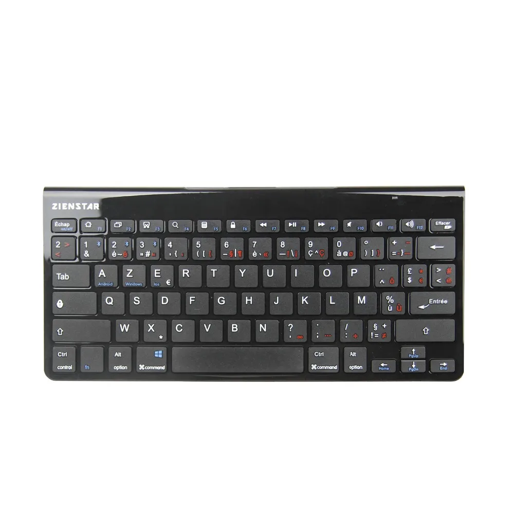Zienstar AZERTY с надписью на французском языке: ультра тонкая беспроводная клавиатура