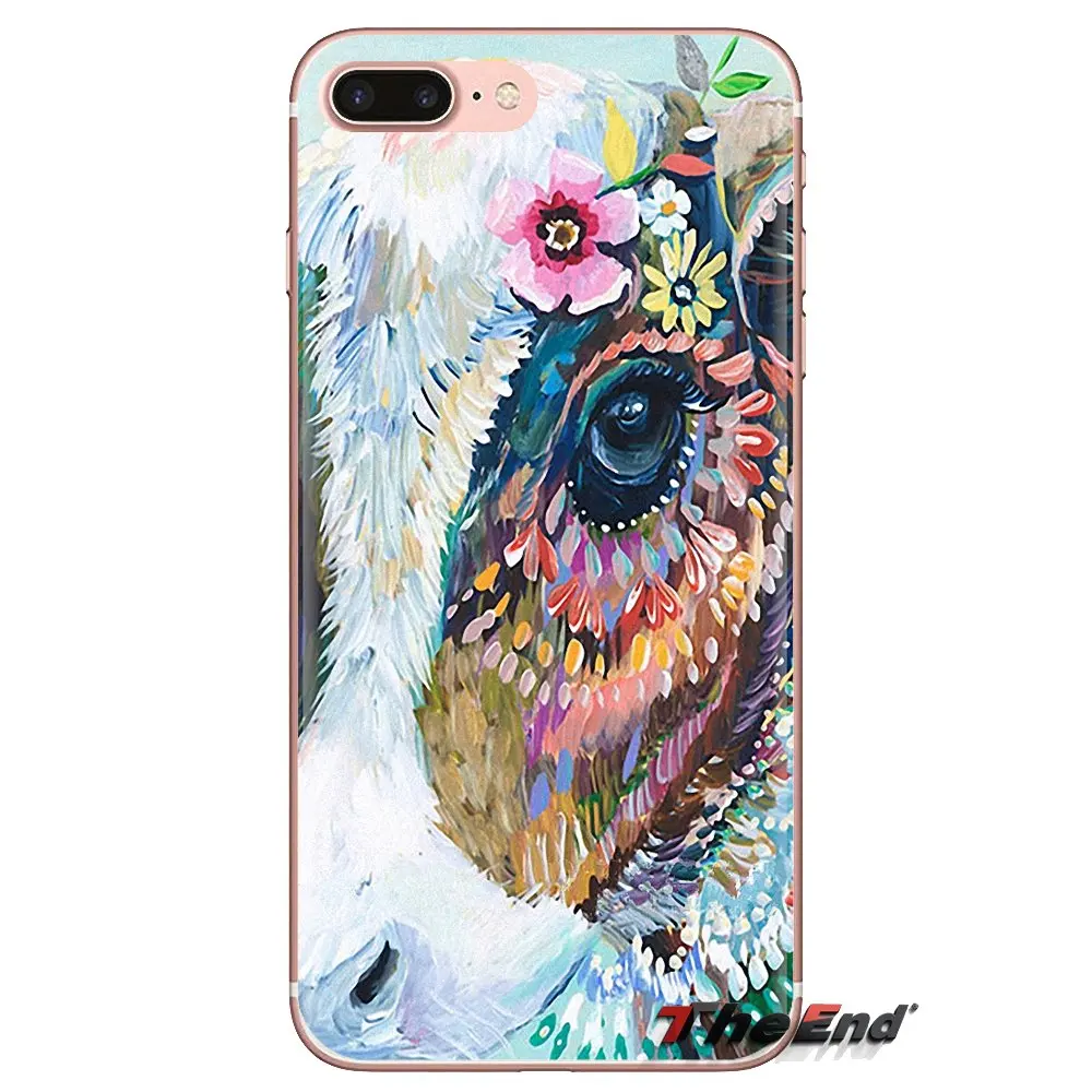 Cute Funny cow For Huawei Mate Honor 4C 5C 5X 6X 7 7A 7C 8 9 10 8C 8X 20 Lite Pro Soft Transparent Cases Covers |