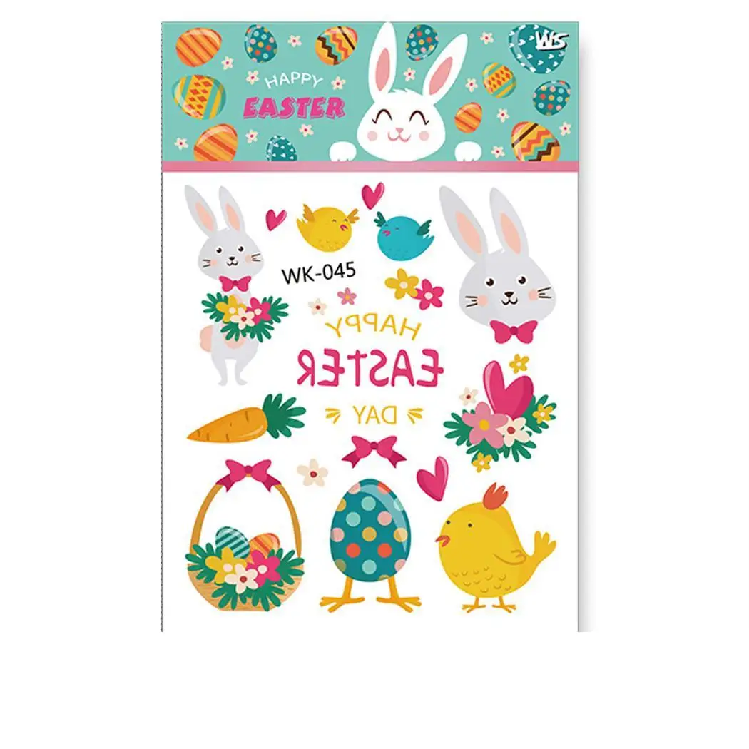 Унисекс Мода водонепроницаемый кролик шаблон руки как изображение татуировки