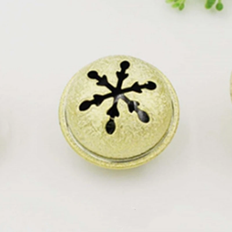 Красочный круглый колокольчик Снежинка Рождественский кулон DIY аксессуары